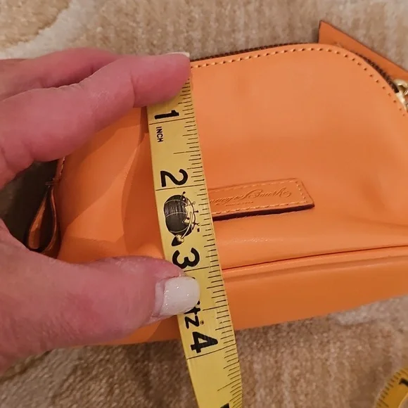 Dooney & Bourke Small Wallet Or Cardholder In Peach/orange - Picture 5 of 6